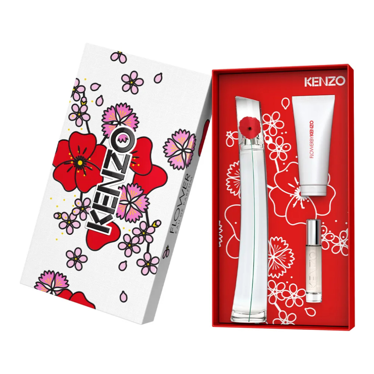 Cofre Perfume Flower By Kenzo EDP 100ml Travel Sized 10ml Body