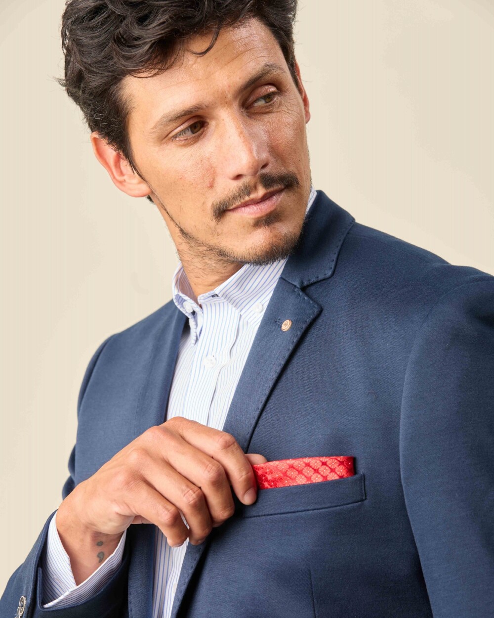 Pañuelo Bolsillo Rojo Rombos