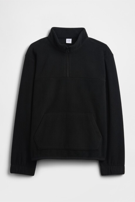 Buzo Medio Cierre Polar Niño True Black