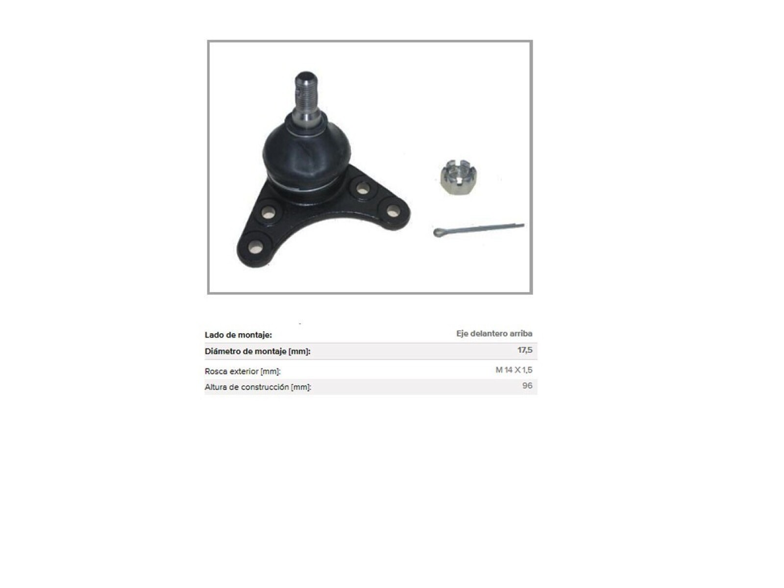 Rotula Del GWM Wingle 3/5/6/7 Haval H5 08-25 Der/Izq 
