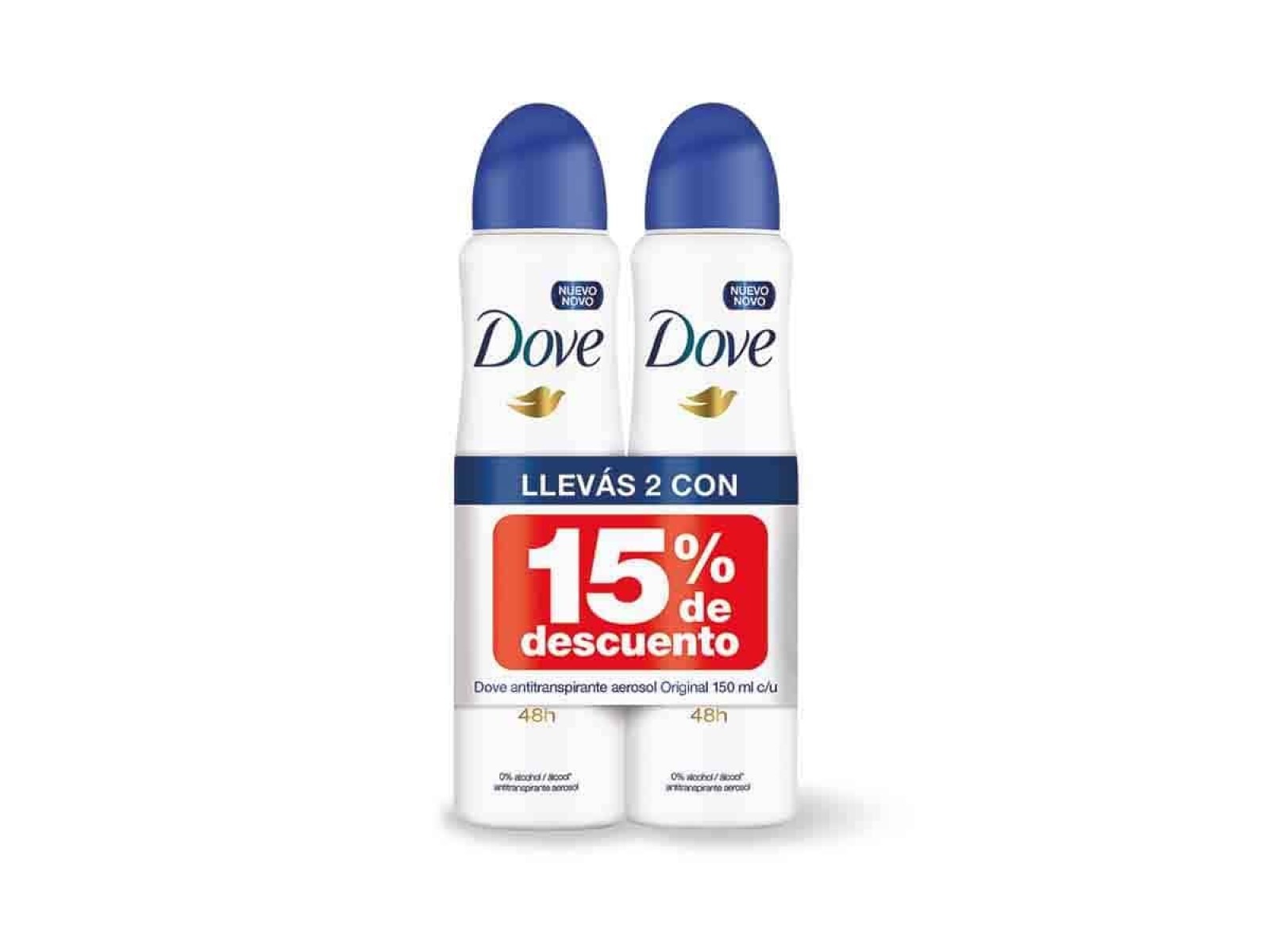 Dove antitranspirante Aerosol Original 2 +15% 