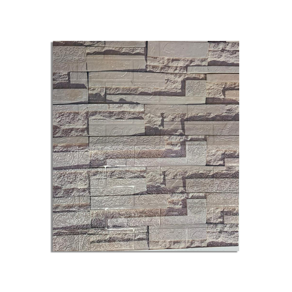 Panel Revestimiento Placa Pared Autoadhesiva Pack x10 Piedra gris
