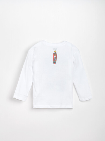 Remera estampada Surf Blanco