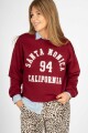 Sweater Sanmo Bordó
