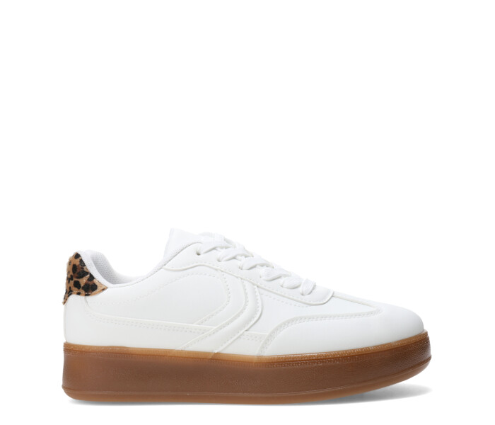 Championes de Mujer Miss Carol PUPEF con suela caramelo Blanco