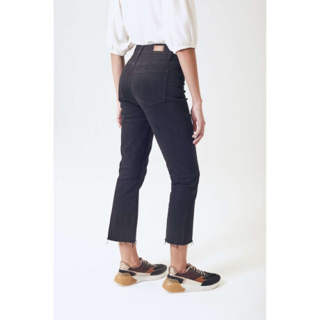 Jean Crop Flare Negro