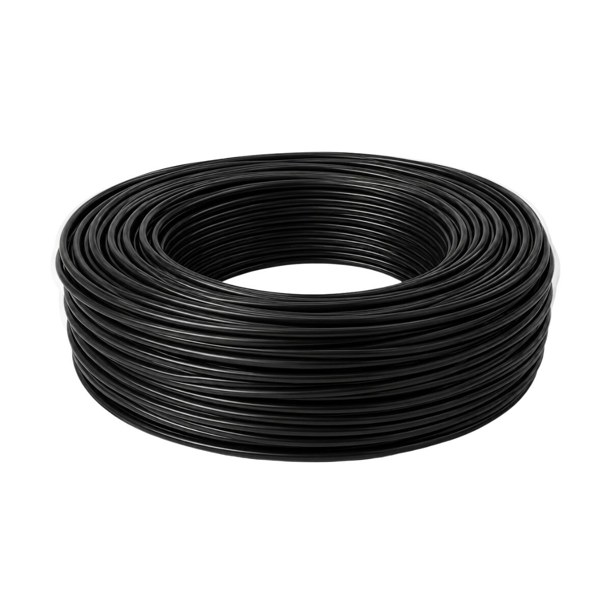 ROLLO CABLE PLASTICO "CF" 4MM X100M Negro