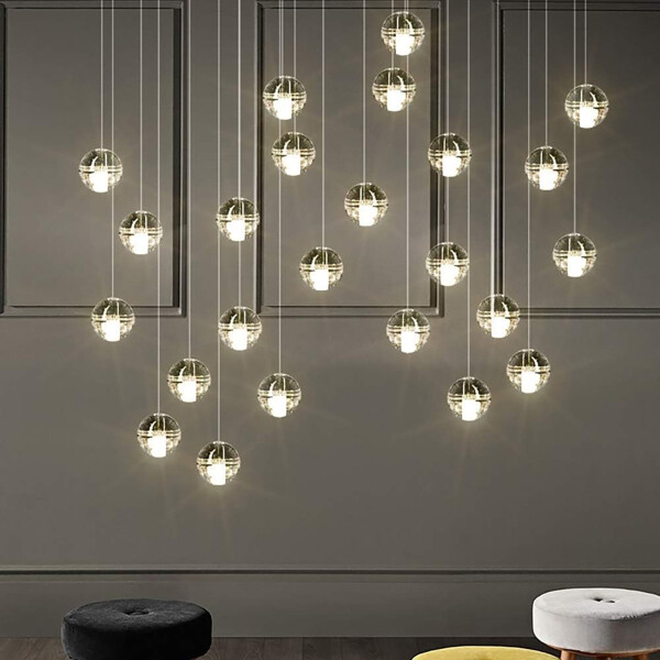 LUMINARIA DE TECHO ICE BALLS NATURAL - UNICO