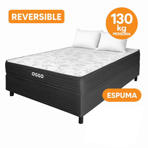 Sommier SUPER MEGA - 2 Plazas - Espuma - Reversible - 138x188x16 cm - 130 Kg Sommier SUPER MEGA - 2 Plazas - Espuma - Reversible - 138x188x16 cm - 130 Kg