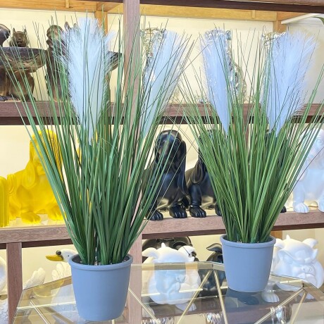 Planta Cieza Artificial Maceta Cerámica Alto 50cm Planta Cieza Artificial Maceta Cerámica Alto 50cm