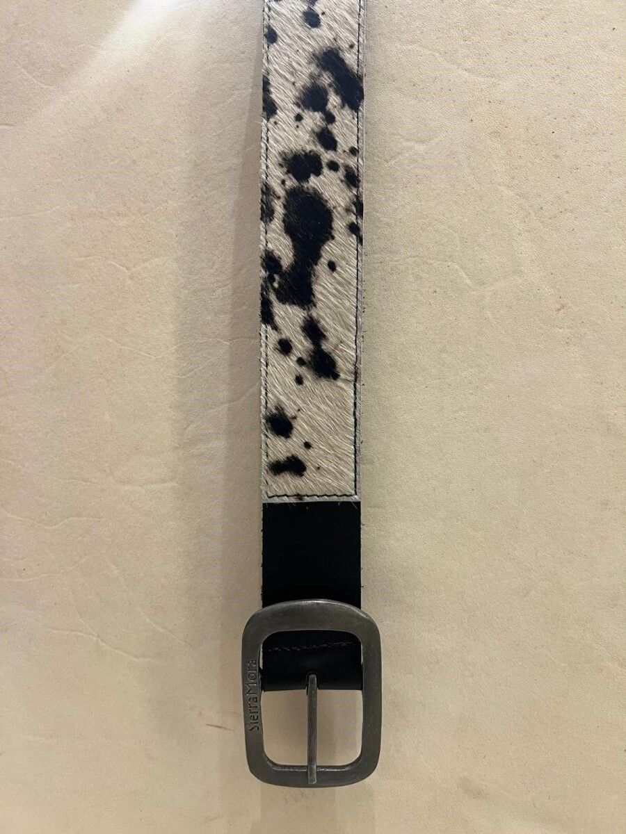 Print Belt - Negro / Plateado 