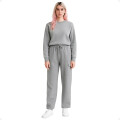 Pantalón Jogging Deportivo Tipo Cargo Gris Claro