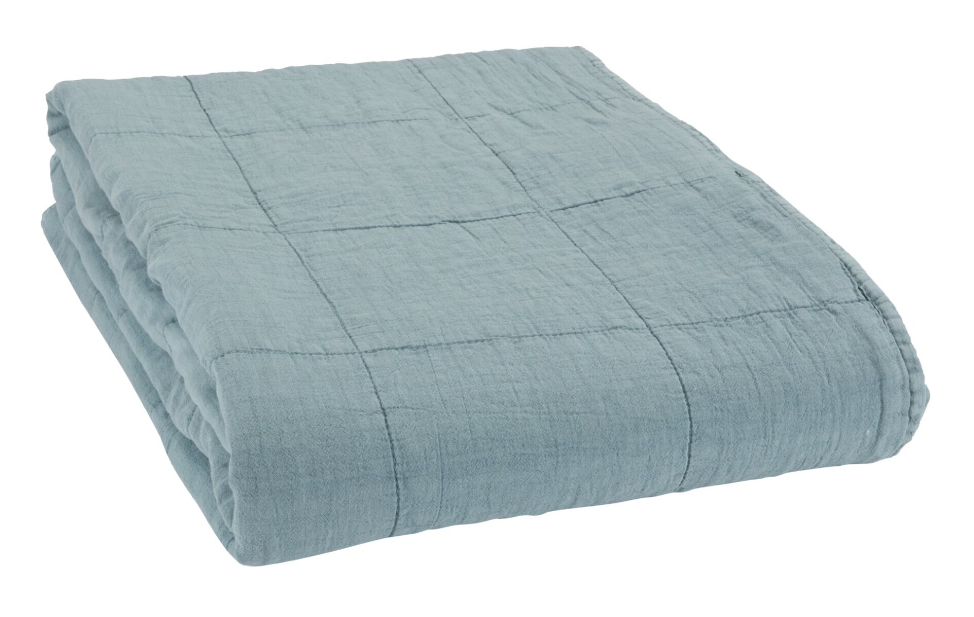 Manta throw acolchada VALMUE 130x180 azul 
