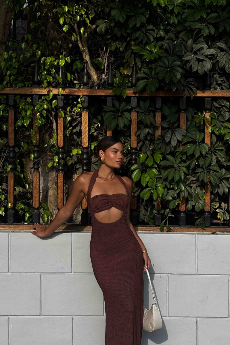 VESTIDO MITIKA MARRON