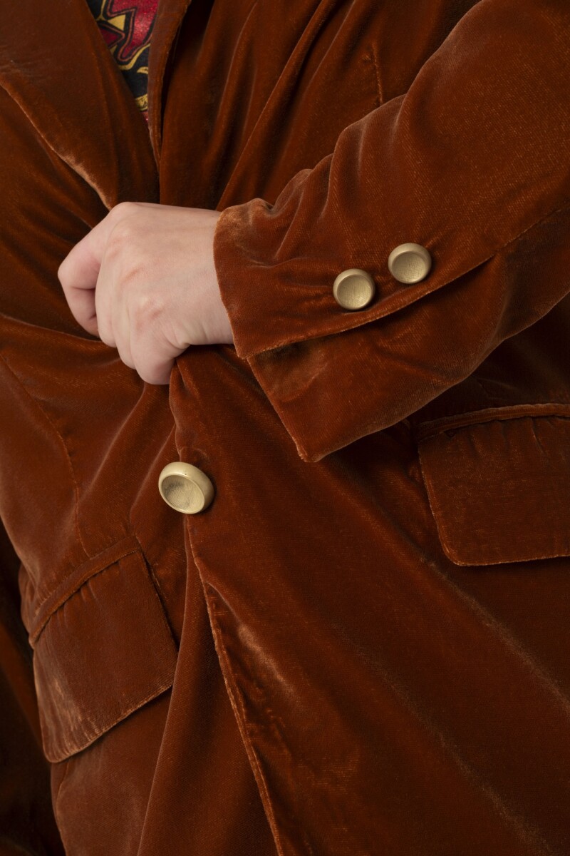 BLAZER DE FIT MODERNO Marron