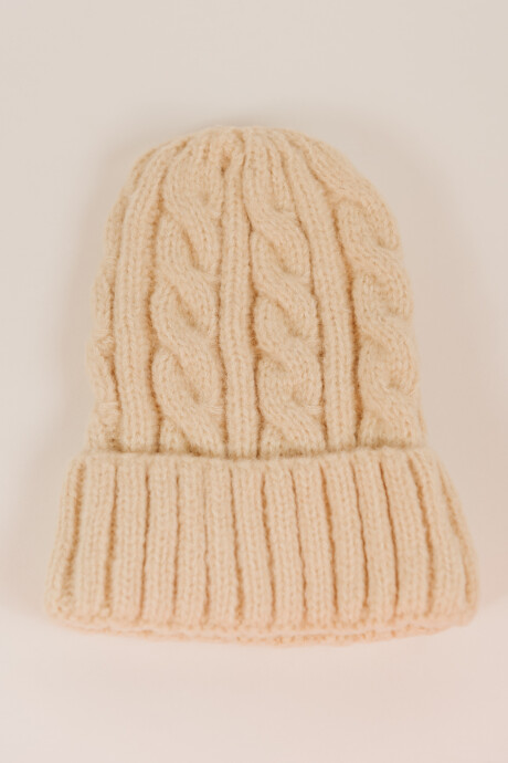 Gorro Beige