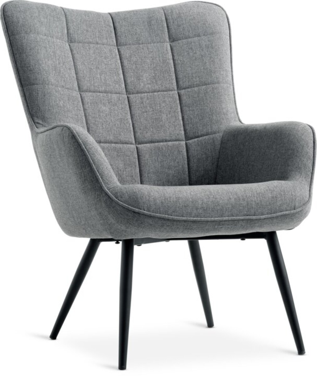 Sillón ULDUM gris/negro 