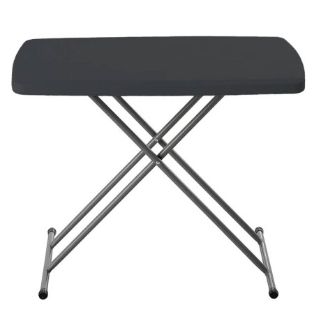 Mesa Plegable Auxiliar Camping Jardín 76x50x28cm Negro
