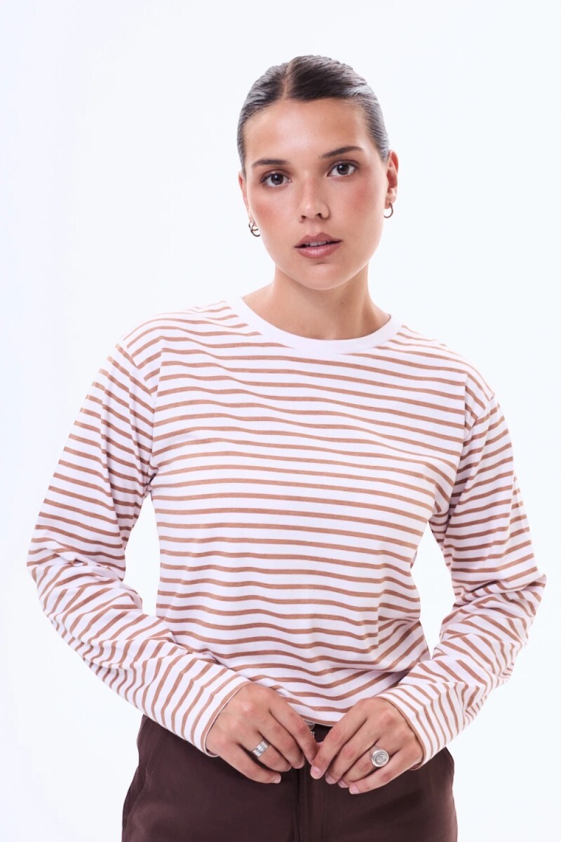 Remera manga larga Isis Marron