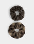 Skunzies PU Scrunchie - Marron Medio