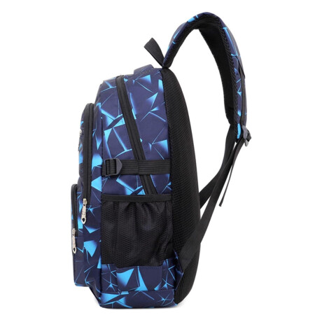 Set Mochila Bolso Monedero Alumno 3 Piezas Unisex Resistente Cyan