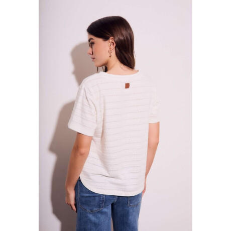 Remera Manga Corta Texturada Algodn Nacar