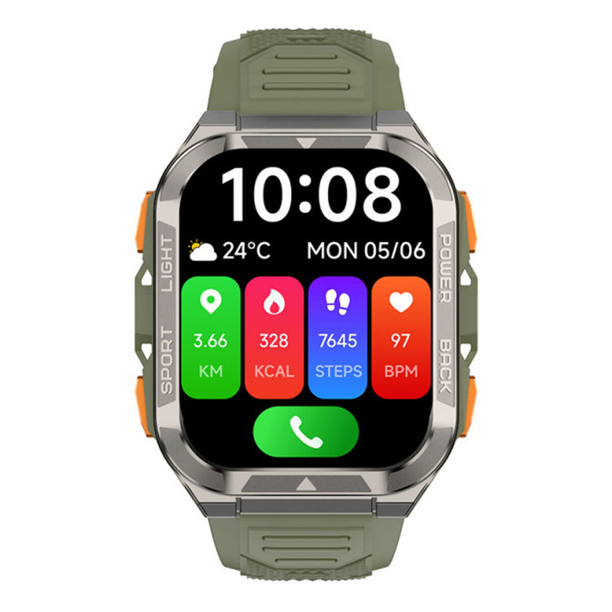 Smartwatch Blackview W80 Pro Linterna - VERDE 