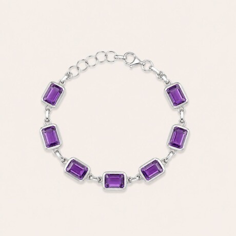Pulsera Burkina Nª2 Amatista - Plata 925 Pulsera Burkina Nª2 Amatista - Plata 925