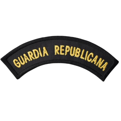 Parche bordado medialuna de brazo para uniforme de gala - Guardia Republicana Negro