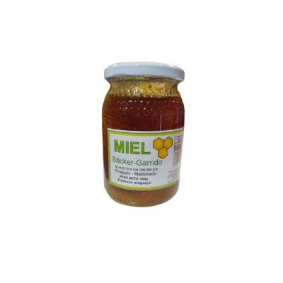 Miel Backer Vidrio 500g Miel Vidrio 1/2 Kg Backer
