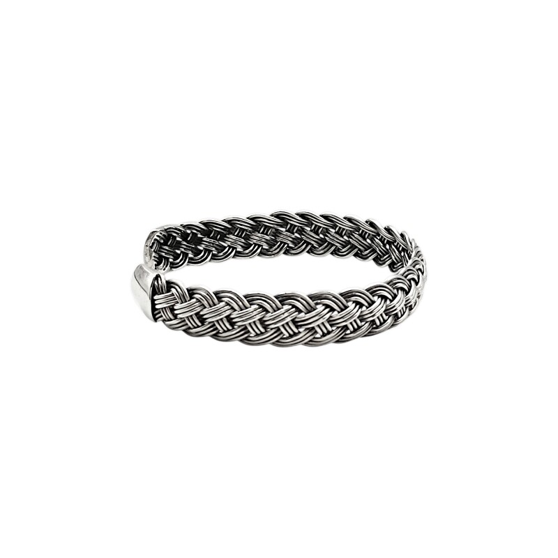 Brazalete trenzado triple-Plata 925-Sin Piedra-BR3005 sinpiedra