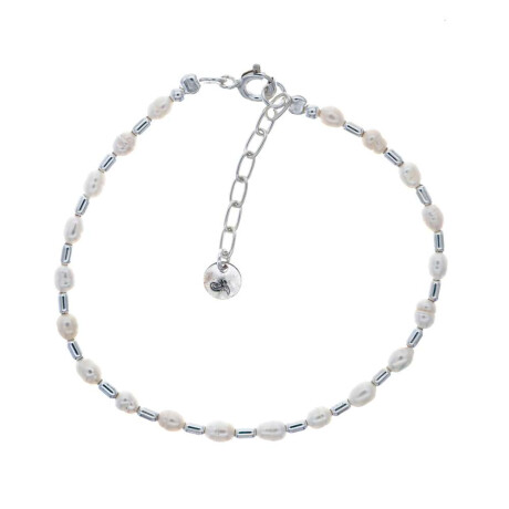 Pulsera De Perlas De Río Plata 925