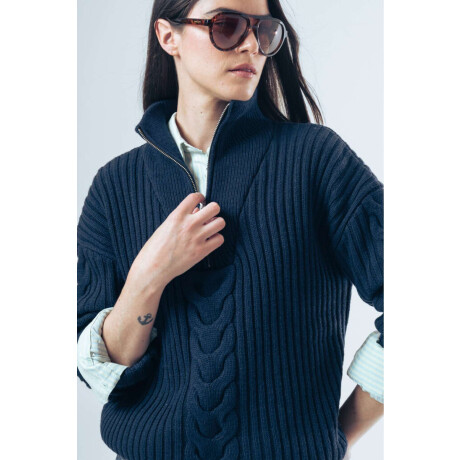 Sweater Zip Blue