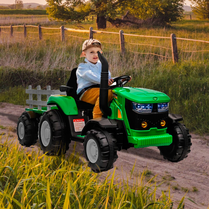 Tractor para niños a bateria color verde Tractor para niños a bateria color verde