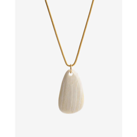 Collares Largos Piedra Dorado oro cepillado mate