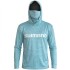 Remera Buzo Shimano Con Filtro Uv Manga Larga Capucha y Cuello Verde