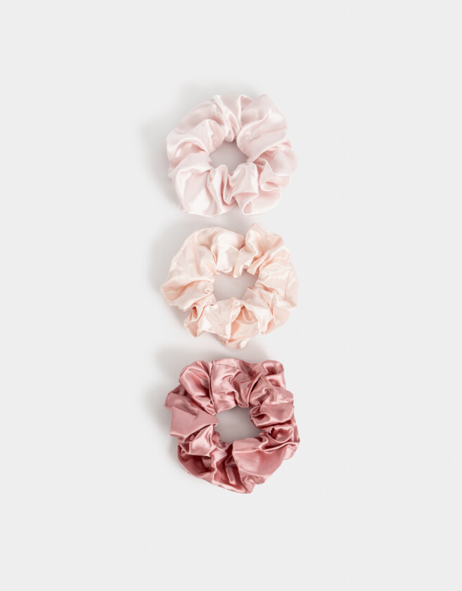 Skunzies Set por 3 Set De Scrunchies Tricolor - Combinacion Tricolor