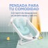Baño Plegable Termómetro + Colchón Bebé Baby Antideslizante Color Variante Celeste
