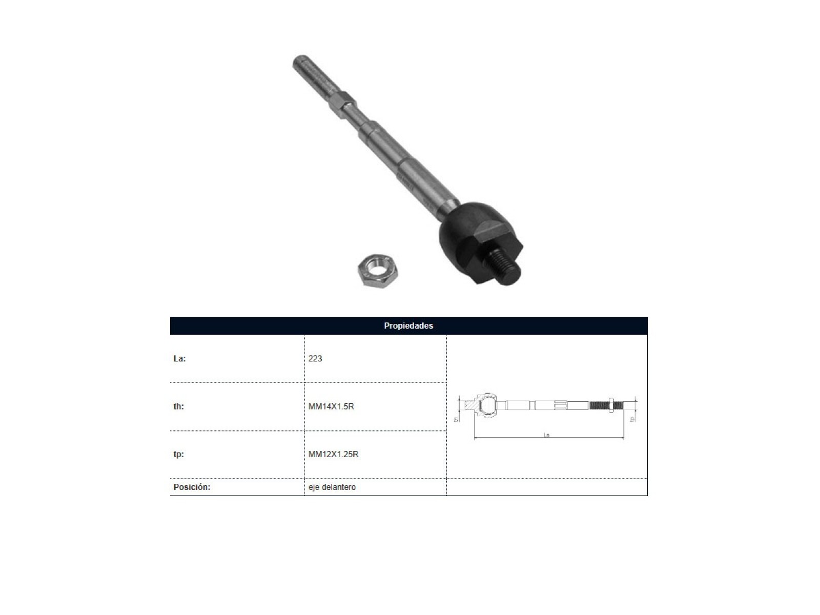 Mate Citroen C1, Peug 107/108 08-25 Der/Izq 