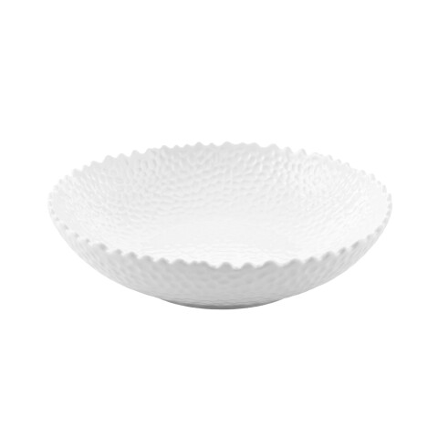 BANDEJA CERAMICA BLANCA 30.5X7CM Unica