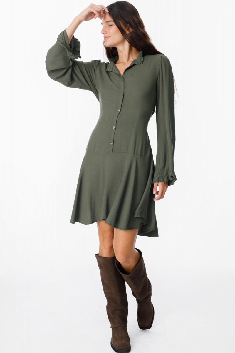 Vestido Land Verde Militar