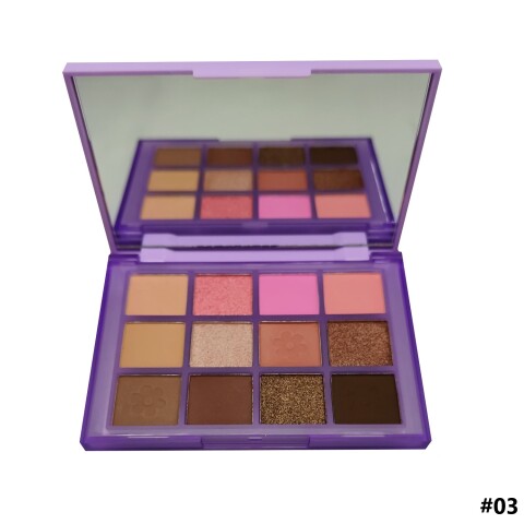 SAS Paleta de sombras matte y satinadas 12 colores Sas Paleta De Sombras Matte Y Satinadas 12 Colores