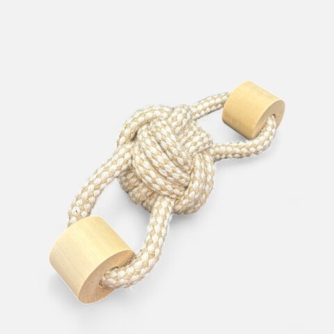 Juguete cuerda y madera con pelota 22*5 cmColor natural Juguete Cuerda Y Madera Con Pelota 22*5 Cmcolor Natural