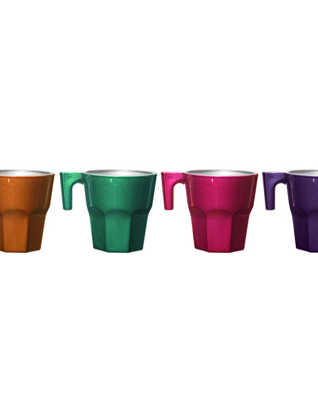 SET X4 TAZA CAFE 70CC CASABLANCA TROPIC PASABAHCE SET X4 TAZA CAFE 70CC CASABLANCA TROPIC PASABAHCE