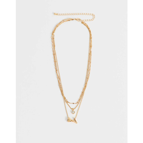 Collar Corto De Inicial ''e'' Dorado