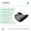 Booster Alzador de Seguridad Lumax Kids para Auto Gris