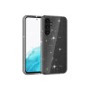 Protector rígido Samsung Galaxy A54 transparente gris con brillos Protector Rígido Samsung Galaxy A54 Transparente Gris Con Brillos
