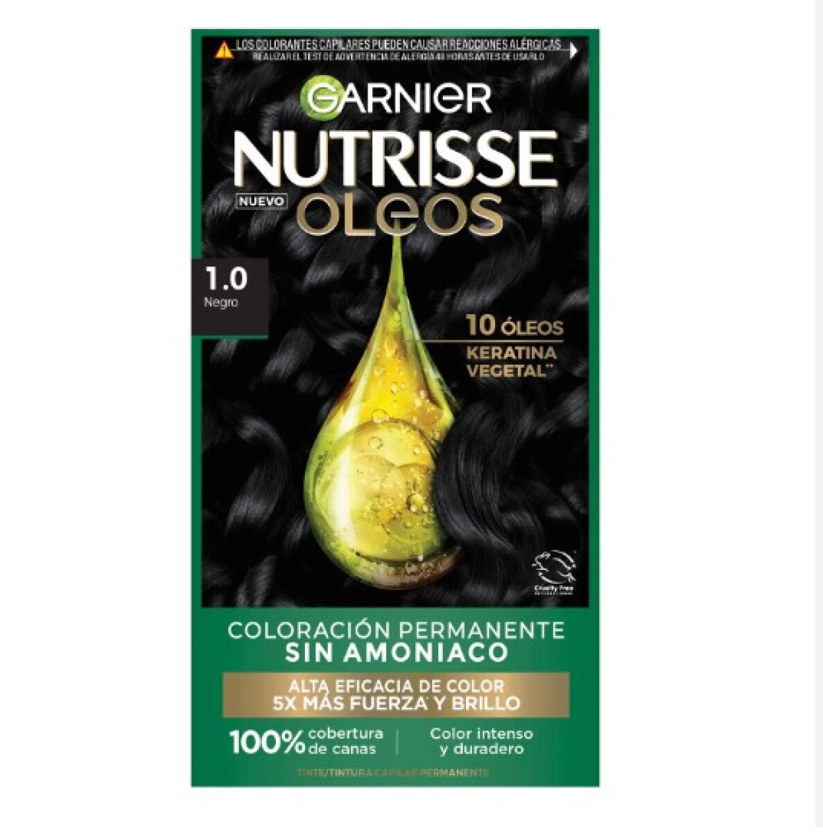 Garnier Nutrisse oleos Sin amoníaco - 1 Negro 