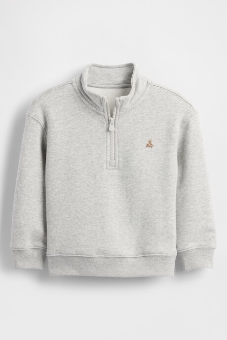 Buzo Deportivo Medio Cierre Toddler Niño Light Heather Grey B08