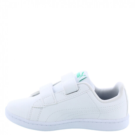 Championes Infantiles Puma Up V Kids 2 Velcros Blanco - Azul Marino - Verde